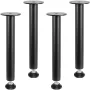 406.4MM Adjustable Desk Legs, Reinforced Steel Office Table Furniture legs Set of 4 for DIY, 1200 lbs Load Capacity Heavy Duty D