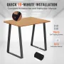 406.4MM Trapezoid Steel Table Legs, Replacement Furniture Legs Set of 2 for DIY Coffee Tables, Modern Desks, Bench, Night Stands