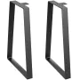 406.4MM Trapezoid Steel Table Legs, Replacement Furniture Legs Set of 2 for DIY Coffee Tables, Modern Desks, Bench, Night Stands