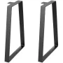 406,4 mm trapezoid stål bordben, udskiftningsmøbler ben sæt på