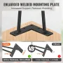 482.6MM Hairpin Furniture Legs, Metal Home DIY Projects for Nightstand, Coffee Table, Desk, 226.8KG Load Capacity with Rubber Fl