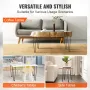 482.6MM Hairpin Furniture Legs, Metal Home DIY Projects for Nightstand, Coffee Table, Desk, 226.8KG Load Capacity with Rubber Fl