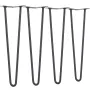 482.6MM Hairpin Furniture Legs, Metal Home DIY Projects for Nightstand, Coffee Table, Desk, 226.8KG Load Capacity with Rubber Fl