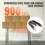 Hairpin Table Legs 0.7M, Set of 4 Desk Legs 408.2KG Load Capacity, Hairpin Desk Legs 3 Rods for Desk Chairs Bench Dining End Tab