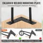 711.2MM Hairpin Furniture Legs, Metal Home DIY Projects for Nightstand, Coffee Table, Desk, 226.8KG Load Capacity with Rubber Fl