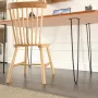 711.2MM Hairpin Furniture Legs, Metal Home DIY Projects for Nightstand, Coffee Table, Desk, 226.8KG Load Capacity with Rubber Fl