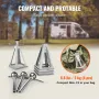 RV Stabilizer Jacks, 4 Pack Aluminium RV Leveling Jacks, RV