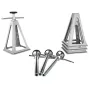RV Stabilizer Jacks, 4 Pack Aluminium RV Leveling Jacks, RV