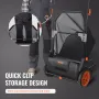 Push Lawn Sweeper, 21inch Leaf & Grass Collector, Strong Plastic Wheels & Heavy Duty Thickened Steel Durable to Use with Large C