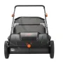 Push Lawn Sweeper, 21inch Leaf & Grass Collector, Strong Plastic Wheels & Heavy Duty Thickened Steel Durable to Use with Large C