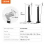 RV Slide Out Support Jacks, 5000 lbs Capacity Each Slide Out Stabilizer, Adjusts from 20"-48" Camper Slide Out Support Jacks, He