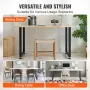 711.2MM Adjustable Furniture Legs, Square Reinforced Steel Office Table legs Set of 2 for DIY, Max Load 453.6KG Heavy Duty Desk 