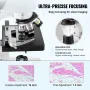 Binocular Compound Microscope, 40X-2500X Magnification, Binocular Compound Lab Microscope with LED Illumination, Two-Layer Mecha
