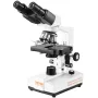 Binocular Compound Microscope, 40X-2500X Magnification, Binocular Compound Lab Microscope with LED Illumination, Two-Layer Mecha