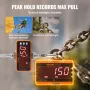Digital Crane Scale, 2200 lbs/1000 kg, Industrial Heavy Duty Hanging Scale with Remote Control, Cast Aluminum Case & LED Screen,