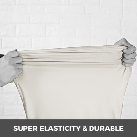 Stretch Spandex Folding Chair Covers Ivory Color Party Easy Clean