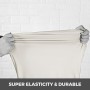 Stretch Spandex Folding Chair Covers Ivory Color Party Easy Clean