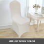 Stretch Spandex Folding Chair Covers Ivory Color Party Easy Clean