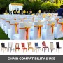 Stretch Spandex Folding Chair Covers Ivory Color Party Easy Clean