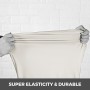 Stretch Spandex Folding Chair Covers Ivory Color Party Easy Clean