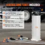 Fluidekstraktor, 1,74 gallon (6,5 liter), pneumatisk/manuel