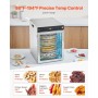 12 Trays Rotary Food Dehydrator Machine Stainless Steel 800W Fruit Drying