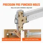Push Bar Door Locks, Carbon Steel Panic Bars for Exit Doors, with Exterior Lever and 3 Keys, Push Bar Panic Exit Device Door Har