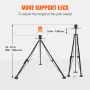 5. hjulstabodstabilisator, 5000 lbs Load Capacity Tripod Fifth
