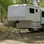 5th Wheel Tripod Stabilizer, 5000 LBS Load Capacity Tripod Fifth Wheel Stabilizer, 35"-57" Adjustable Height RV Gooseneck Stabil