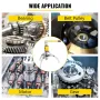 15 Ton Hydraulic Gear Puller Adjustable 3 Jaws Wheel Bearing Pulling Separator 3 in 1 Pump Oil Tube Drawing Machine Wheel Bearin