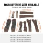 10 Pcs Gas Fireplace Logs, Large Ceramic Logs for Fireplace Decorative, Heat-Resistant Wood Log Gas Realistic Logs, Stackable Wo