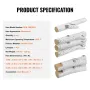 6 Pcs Large Withe Birch Logs, Gas Fireplace Ceramic Logs for Fire place, Heat-Resistant Wood Log Gas Realistic Logs, Stackable W