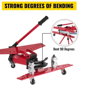 Manual Pipe Bender Plumbers Tool 16T, rørbøjningsmaskine 1/2-2