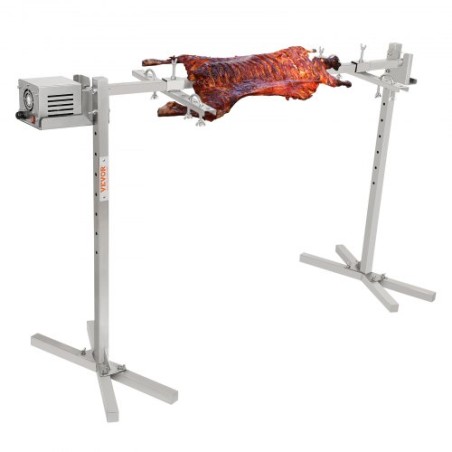 46 "Elektrisk BBQ Rotisserie Grill Kit Rustfrit stål Grill 90 lb Pig Lamb