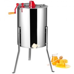 Manual Honey Extractor, 4/8 Frames Honey Spinner Extractor, Stainless Steel Beekeeping Extraction, Honeycomb Drum Spinner with