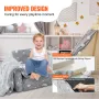 Fold-out Kids Sofa, Glow-in-the-Dark Kids Couch Chair, 2-in-1 Children Convertible Sofa to Lounger, Extra Soft Flip-out Toddler 