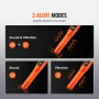 Metal Detector Pinpointer, IP68 Fully Waterproof Handheld Pin Pointer Wand, 114mm/4.5" Detection Depth, 3 Modes, LCD Screen, Tre