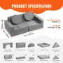 Spil sofa, 15 stk. Modulære børn Nugget Couch, Toddler Foam