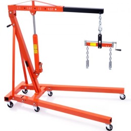 Engine Hoist Leveler 4400 LBS/2 TON Cherry Picker Shop Crane Load Lift Tool