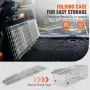 Live Animal Cage Trap, 61 x 20.3 x 20.3 cm Humane Cat Trap Galvanized Iron, Folding Animal Trap with Handle for Rabbits, Stray C