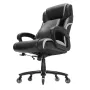 Heavy Duty Executive Office Chair with Cutting-edge Adjustable Lumbar Support for Long Hours, Big and Tall 400lbs Office Chair,