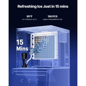 Commercial Ice Maker 400 lbs/Day Self-Cleaning Ice Machine - Head Only