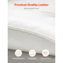 Reclining Office Chair with Footrest, Heavy Duty PU Leather Wide Office Chair, Big and Tall Executive Office Chairs with Lumbar 
