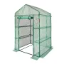 Drivhus til walk-in, 1,2 x 7,5 x 2,1 m drivhus med hylder