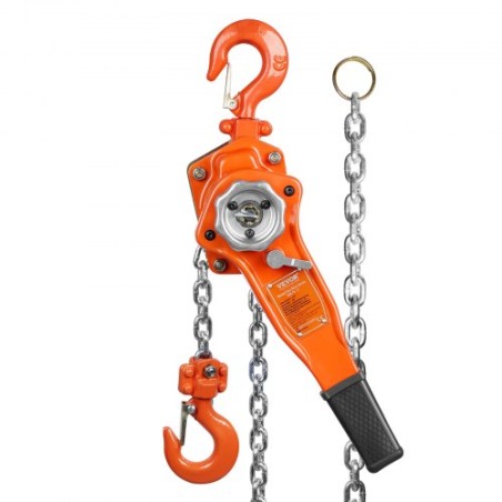 Manual Lever Chain Hoist, 3/4 Ton 1650 lbs Capacity 10 FT Come Along, G80 Galvanized Carbon Steel with Weston Double-Pawl