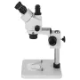 3.5X-90X Stereo Microscope 360°Swiveling Trinocular Stereo Microscope with Pillar Stand