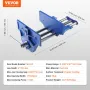 Woodworking Vise, 13 inch Woodworking Bench Vise, Heavy-duty Cast Iron Vice for Workbench 10.6" Jaw Width, with Quick Release Le