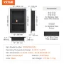 Shower Niche Ready for Tile 40.64 x 60.96 cm, Double Shelf Organizer, Square Corners Wall-inserted Niche Recessed, Sealed Protec