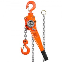Manual Lever Chain Hoist, 1-1/2 Ton 3300 lbs Capacity 10 FT Come Along, G80 Galvanized Carbon Steel with Weston Double-Pawl