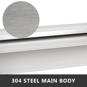 Stainless Steel Waterfall Pool Fountain 17.7 x 4.5 x 3.1 Inch Rectangular Pool Fountain with LED Strip Light Constructed